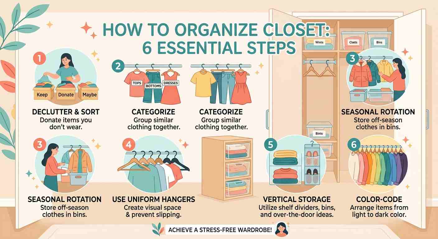 Read more about the article How to organize closet