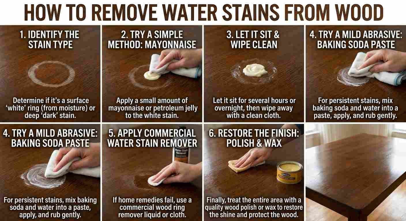Read more about the article How to remove water stains from wood