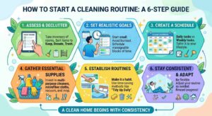Read more about the article How to start a cleaning routine