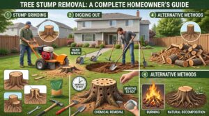 Read more about the article Tree Stumps Removal: A Complete Homeowner’s Guide