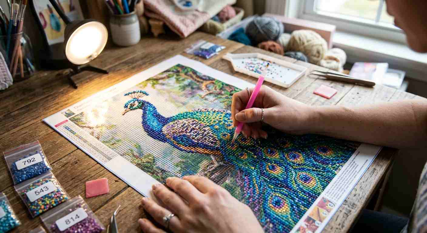 Read more about the article Diamond Painting: The Relaxing Craft Taking Over Living Rooms Everywhere